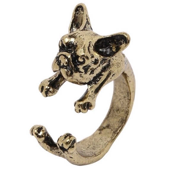 🎁 5/$35 Eligible || Frenchie Pup Ring - Picture 4 of 4